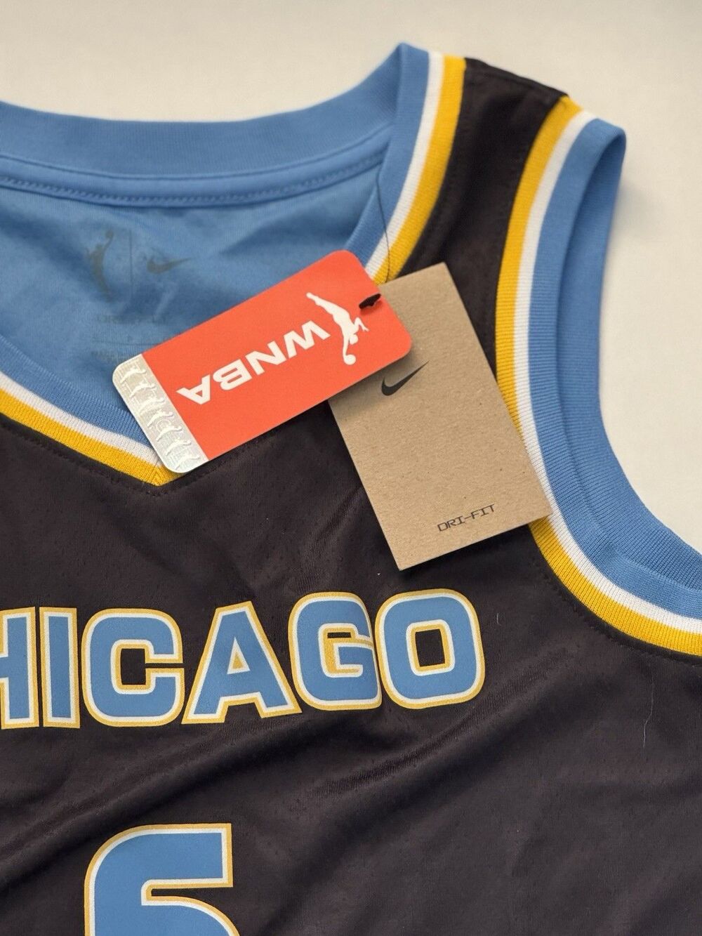 Nike Chicago Sky Angel Reese #5‎ Explorer Edition WNBA Jersey Black Womens Small - Picture 3 of 7
